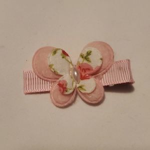 NEW PINK BUTTERFLY HAIR CLIPPY